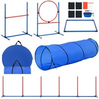 Agility Training Set FüR Hunde 5-Teiliges Set Mit HüRden Tunnel Sprungring