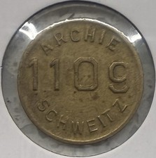 Archie Schweitz Token, 1190, St. Paul, MN