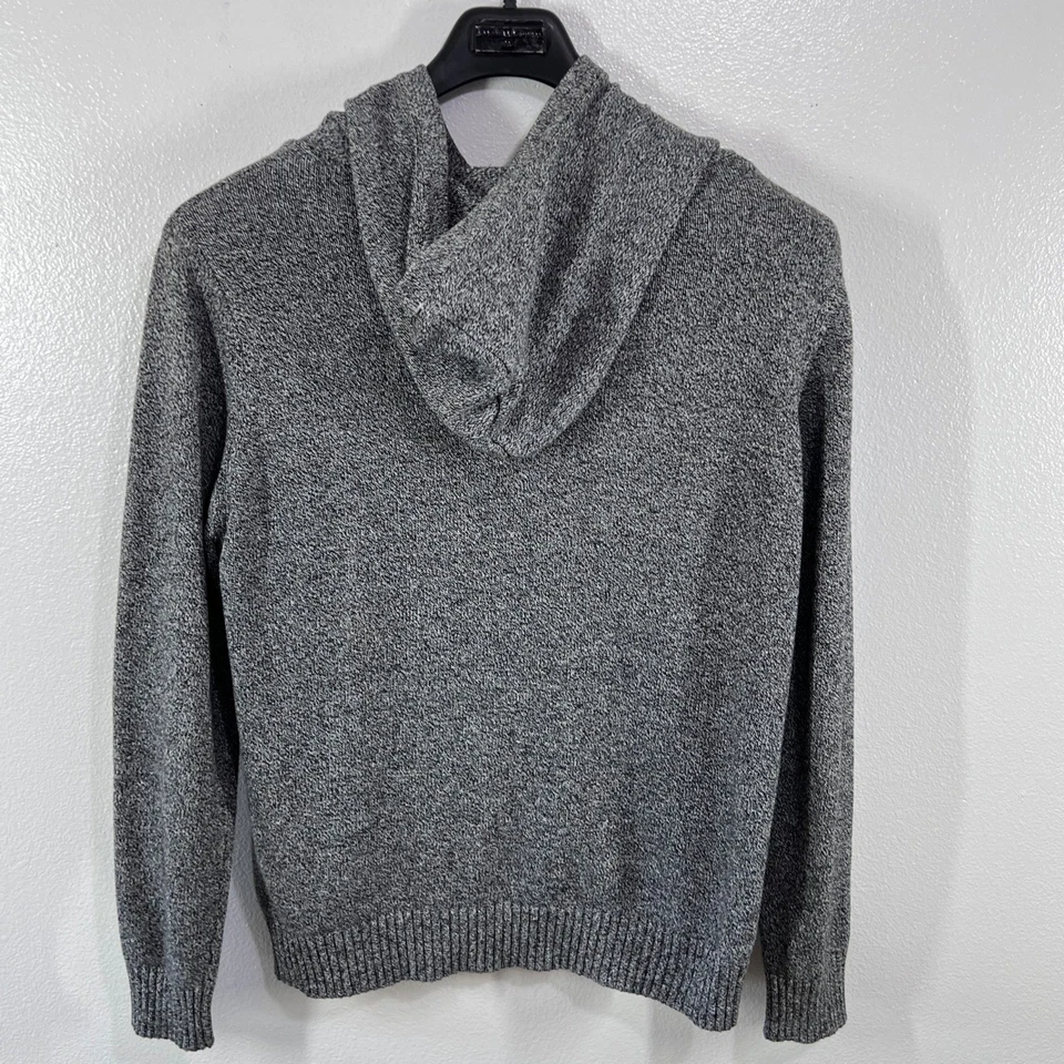 Company 81 Sudadera con Capucha Suéter Gris L Pullover Tejido Con Capucha Mezcla de Algodón Informal Otoño Foto 3 de 4