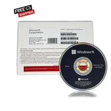 Windows 11 Pro 64-bit DVD Microsoft Authentic License Key New  Sealed