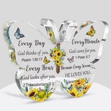 Barydat Acrylic Christian Gifts Bible Verses Religious Gifts for Women Men Inspi