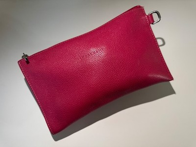Longchamp Le Foulonne Flat Leather Clutch