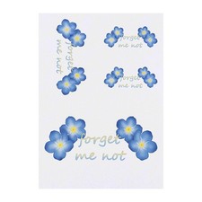 4 x 'Forget Me Not' Temporary Tattoos / Transfers TO00067632 