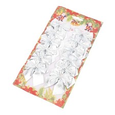 Xmas Bow Ornament Xmas Tree Bow Miniature 48pcs For Party