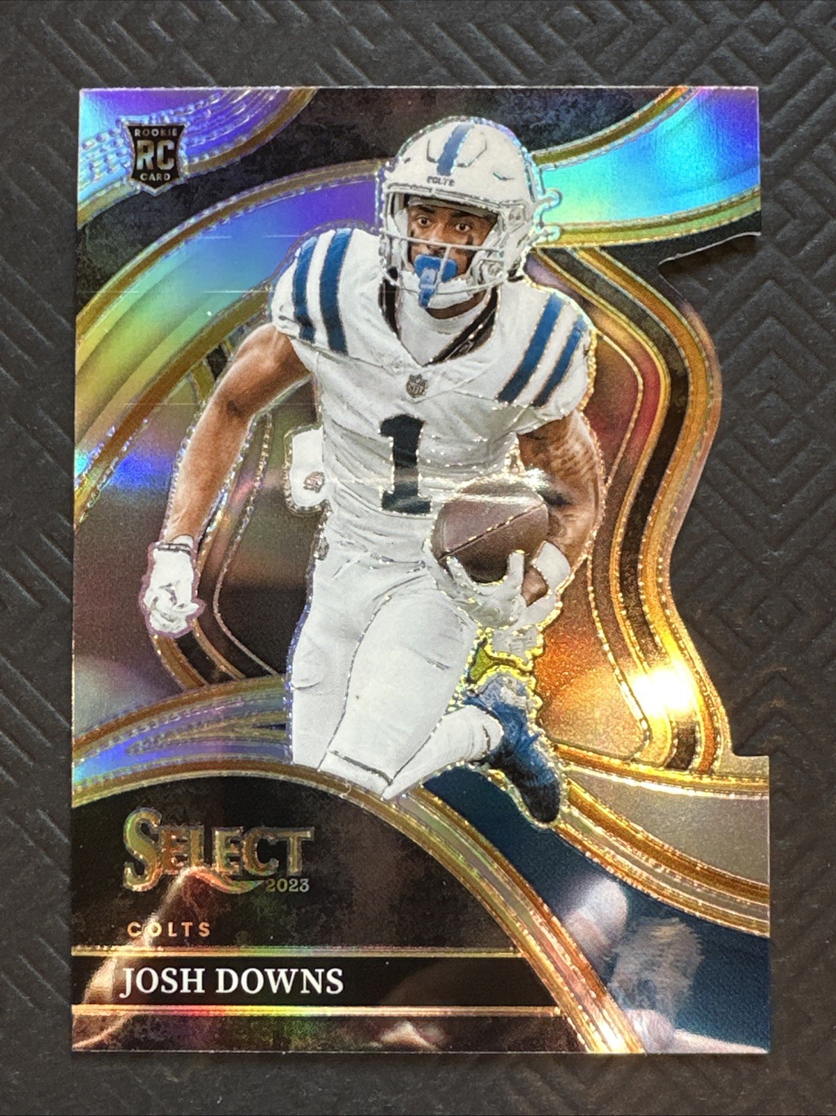 2023 Panini Select - Club Level Josh Downs #251 Silver Prizm Die-Cut (RC) Colts