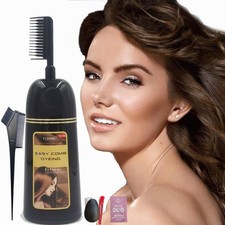 Brown Hair Dye  Hair Dye Shampoo Women Men Permanent Blackest Gray Coverage D...