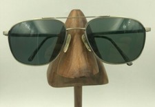 Vintage Attitudes For Eyes 96419S Pewter Oval Pilot Sunglasses FRAMES ONLY