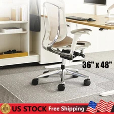Office Chair Mat for Carpet 48"x36" Transparent Computer Desk Chair Mat with Lip