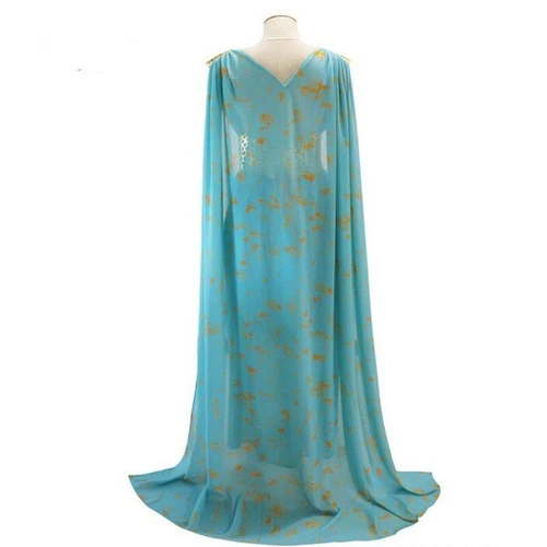 Game of Thrones Daenerys Targaryen Costume Dress Qarth Gown GOT Khaleesi Cosplay - Picture 3 of 6