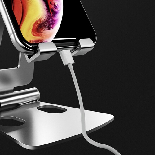 Metal Mobile Phone Holder Foldable Desk Stand For iPhone 12 11 Pro Max Samsung - Picture 12 of 15