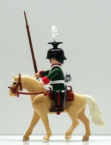 ULAN GARDE REITER GRÜN B SOLDAT Playmobil zu Offizier Kavallerie Top Custom RAR - Picture 3 of 10