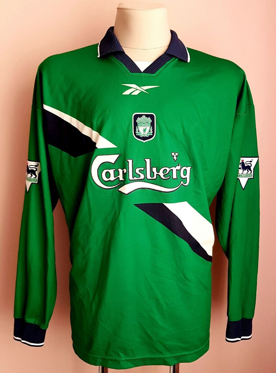 Liverpool 1999-2000 Away football Reebok long sleeve jersey Liverpool 1999-2000 Away football Reebok long sleeve jersey