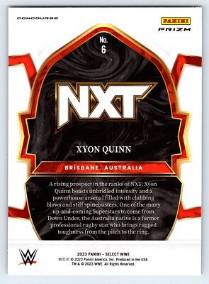 XYON QUINN ( ORANGE FLASH PRIZM Card #6) 2023 WWE Panini Select | eBay