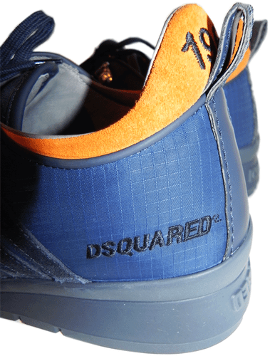 DSQUARED2 SNEAKERS STRIPED NYLON & SUEDE KICK IT Active Shoes 40 - 7 US Trainer - Picture 7 of 11