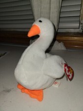 Ty Beanie Babies Gracie The Swan - White