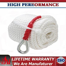 New 3/4"x150' Nylon Rope 12592LB Twisted Three Strand Marine Boat Anchor Mooring