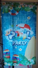 Pool Party Banner With 4 Grommets 3 X 6ft