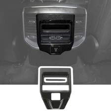 Car Rear Control Air Vent Cover Trim For Dodge RAM 1500 19-24 Accessories Carbon