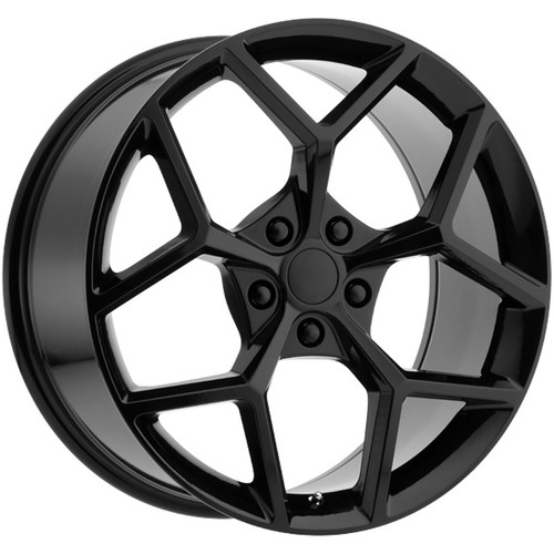 20x10 +23 Performance Replicas PR126 5x120 Gloss Black Wheels (Set of 4) - 第 1/2 張圖片