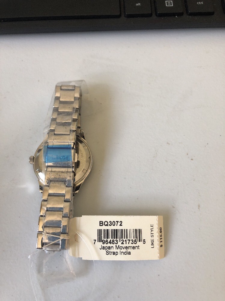 BNWT Fossil Ladies Silver Stainless Steel Watch #BQ3072  display picture 3