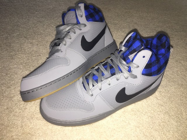 nike court borough mid blue