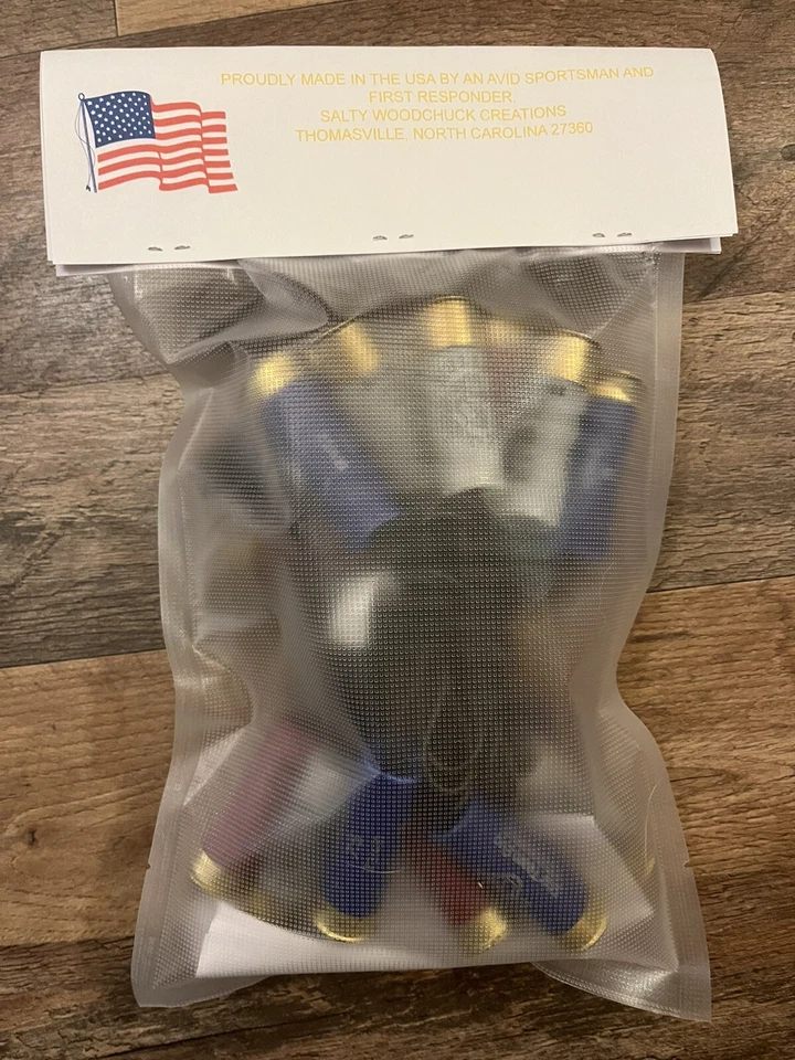 Recycled Shotgun shell lights 9ft red  white and blue indoor/outdoor use - Image 3 of 3