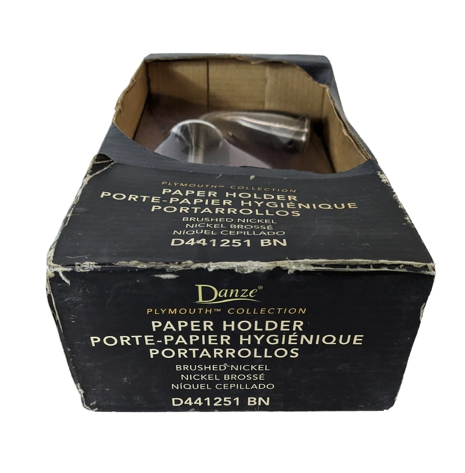 Soporte de papel higiénico Danze Plymouth Collection D44125 bn níquel cepillado vintage Foto 4 de 4