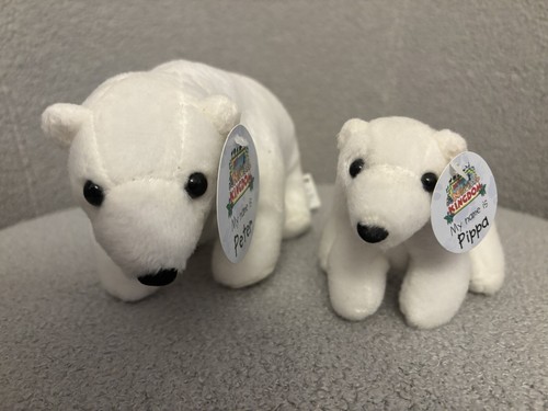 Mein Tierreich Stofftiere Peter und Pippa die Eisbären nagelneu mit Etikett