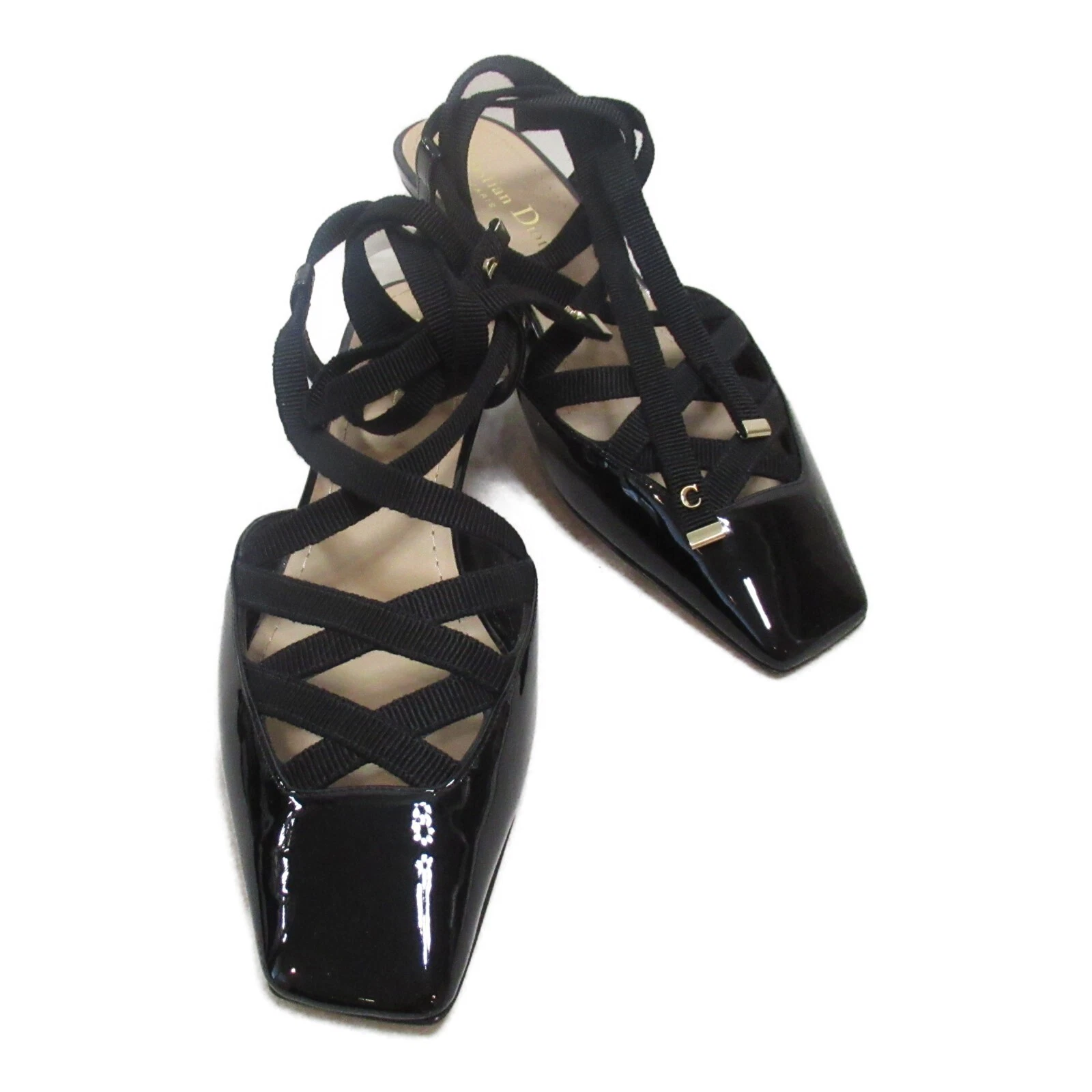 Escarpins à chaussures Dior D ENVOL KCV048PGO90036 cuir noir noir NEUF femmes taille 36