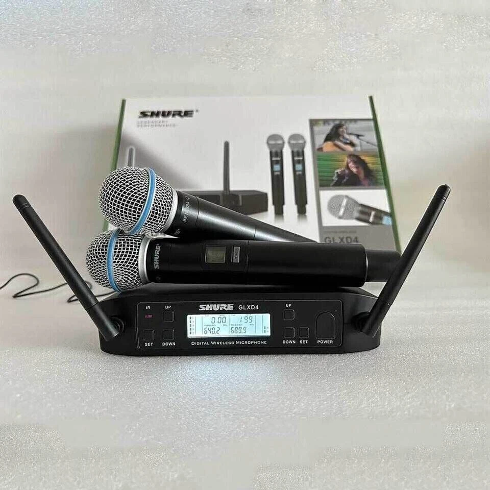 Shure GLXD4+BETA58A Professional Wireless Microphone System w/ 2pcs Mic Hot - Bild 3 von 4
