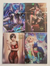 Sona, Fiora, Ada Wong, Alice Goddess Story ACG SAC LXG Lot (4 Cards)