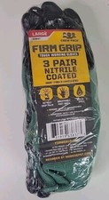 Nitrile Coated Gloves 3 pair crew Pack Firm G...