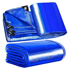 18 Mil Heavy Duty Tarp Poly Canopy Tent Waterproof Shelter Cover Tarpaulin Shade