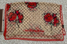 F/W 2008 Louis Vuitton x Sprouse Silk Roses Graffiti Scarf