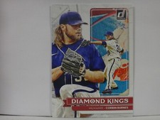 2022 Donruss Diamond Kings Base #21 Corbin Burnes - Milwaukee Brewers