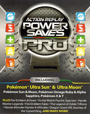 Datel Action Replay Power Saves for 3DS & 2DS Cheat Codes Pokemon Ultra Sun  Moon