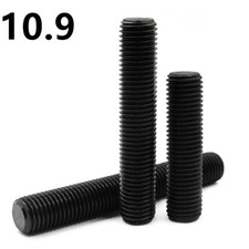 Black 10.9 Steel Threaded Rods Metric Thread Stud Bolts M12 M14 M16 M18 M20 Black 10.9 Steel Threaded Rods Metric Thread Stud Bolts M12 M14 M16 M18 M20