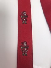 Christmas Vintage Santa Claus Suspenders, made in West Germany