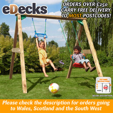 Jungle Swing Set Wooden Frame With Monkey Bar And Swing Top Quality