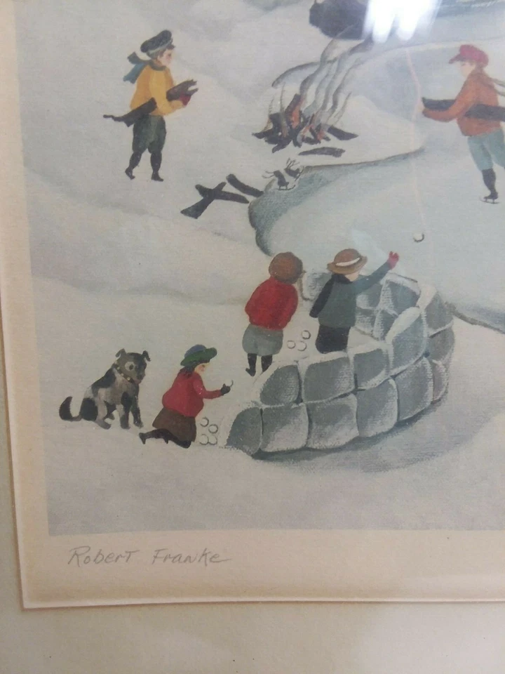 Robert Franke 1974 impresión "Down by the Pond" Foto 2 de 4