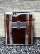 Vintage Ronson Art Deco Ten-A-Case Cigarette Case & Lighter - No Engraving