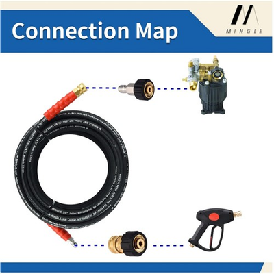 #ad Secure Brass Pressure Washer Hose Connectors 5000 PSI $27.89