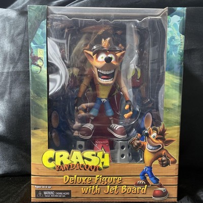 Crash Bandicoot Figure Jetboard by NECA Height 27.4cm With box