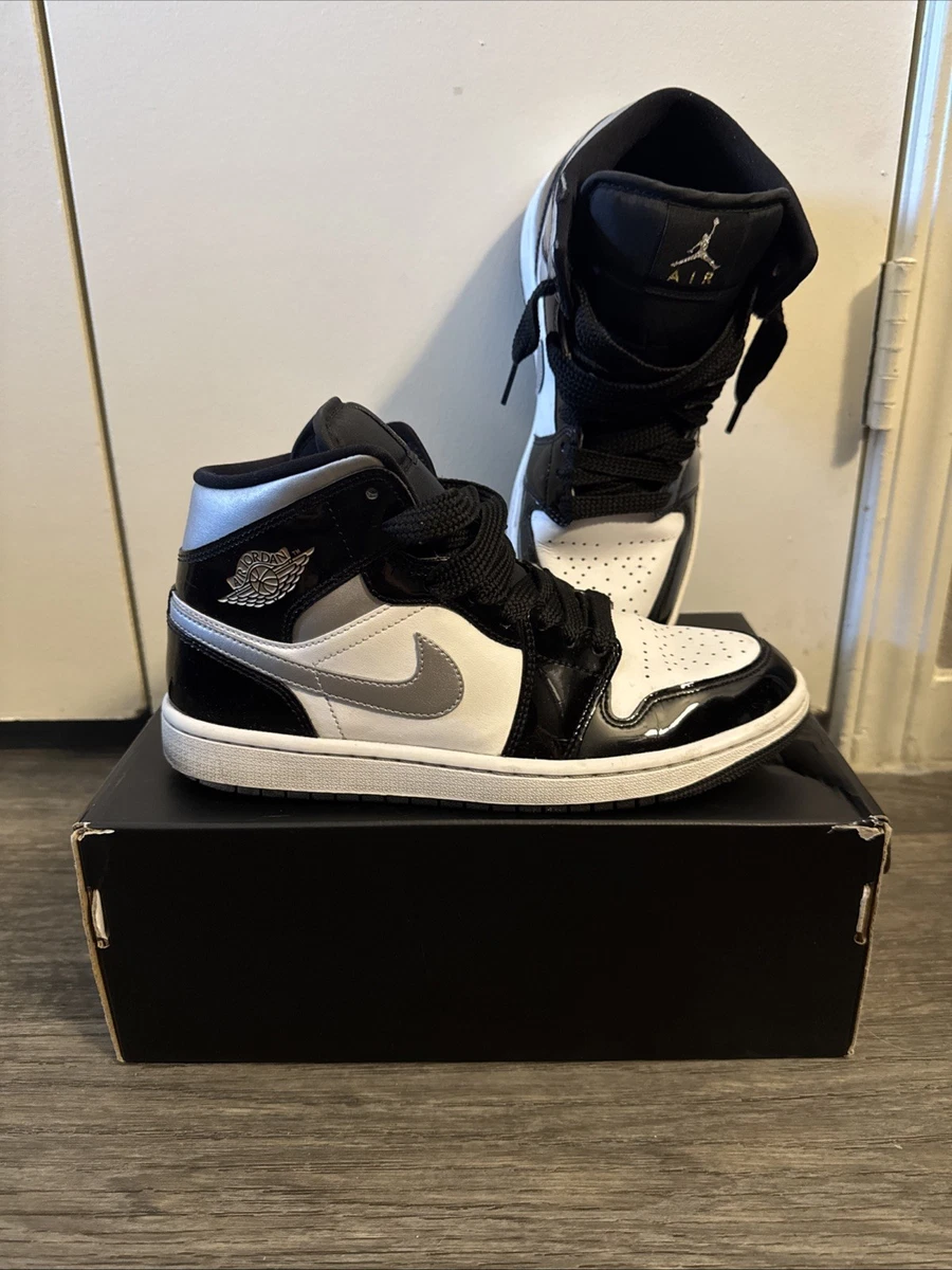 Nike Air Jordan 1 ブラック/シルバー Las mejores ofertas en Jordan 1 SE Mid Black White Metallic Silver