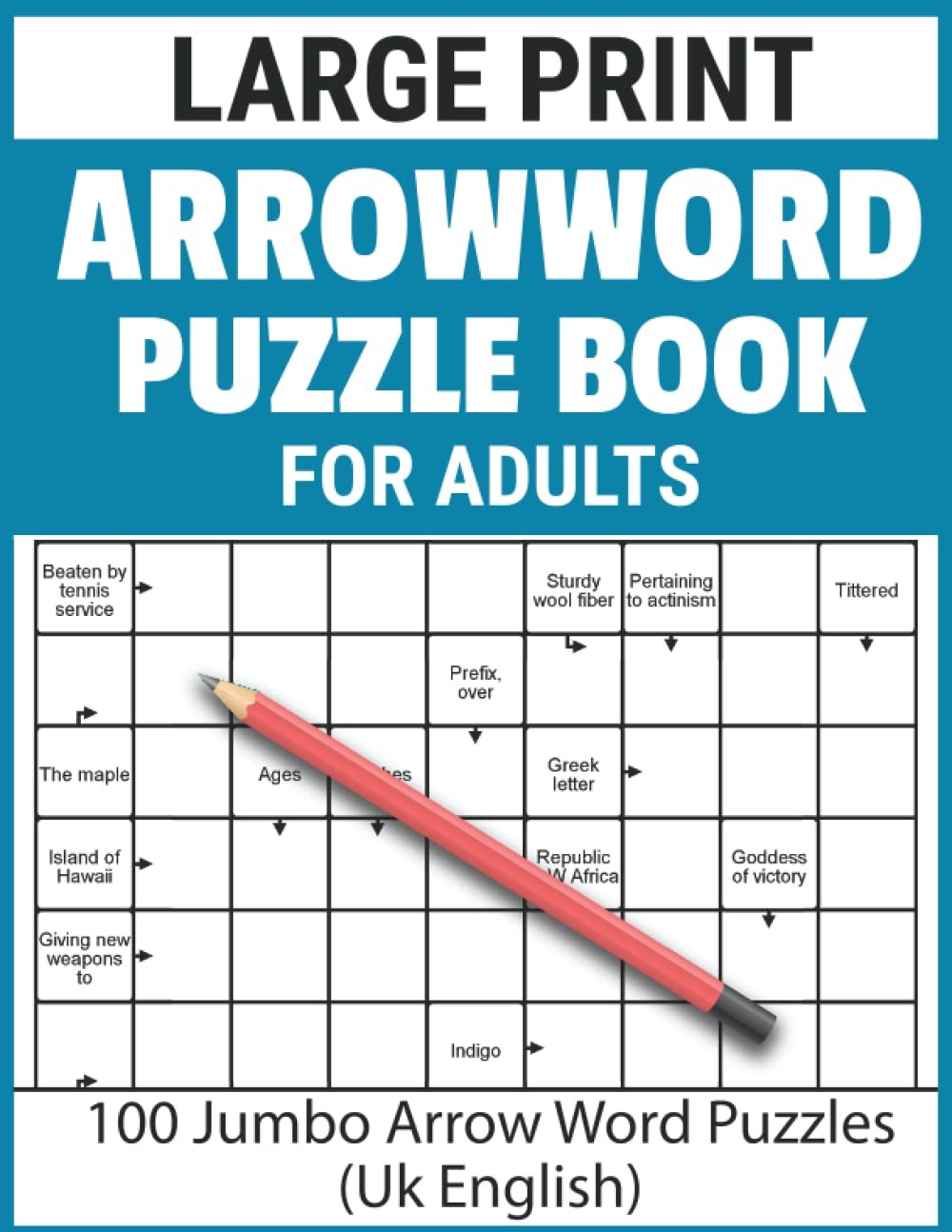 Arrow Word Puzzle Book for Adults: Large Print 100 word puzzles with...