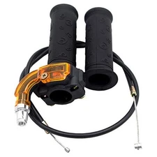 7/8" 22mm Twist Throttle Accelerator Grip and Throttle Cable for 47cc 49cc 
