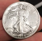 1934-S WALKING LIBERTY SILVER HALF DOLLAR 50c San Francisco Mint 90% Silver