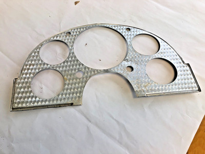 1957 FORD THUNDERBIRD INSTRUMENT PANEL, ALUMINUM, OEM FOMOCO, NICE CONDITION