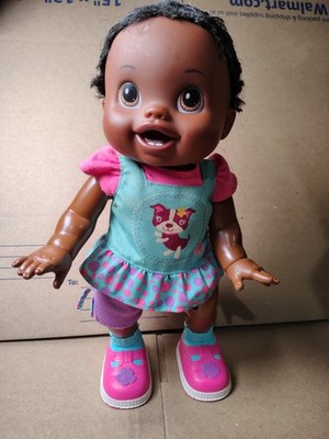Baby Alive I Wanna Walk 14  African American Doll Interactive Damaged For Parts 