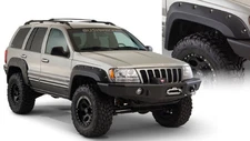 Bushwacker Front Rear Cut-Out Matte Black Fender Flares for 99-04 Grand Cherokee